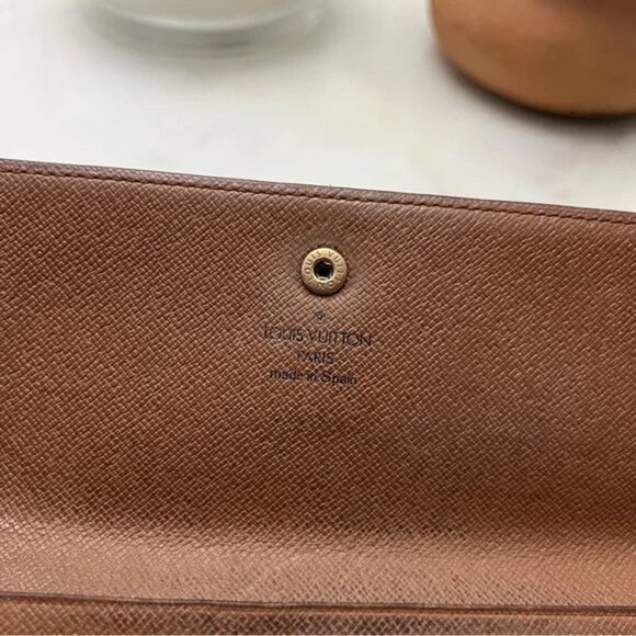 Vintage Louis Vuitton Pochette Passport Trifold Wallet Organizer Case LARGE - Picture 8 of 16